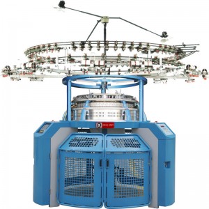 Machine circulaire à tricoter à double jersey informatisée à grande vitesse d'usine